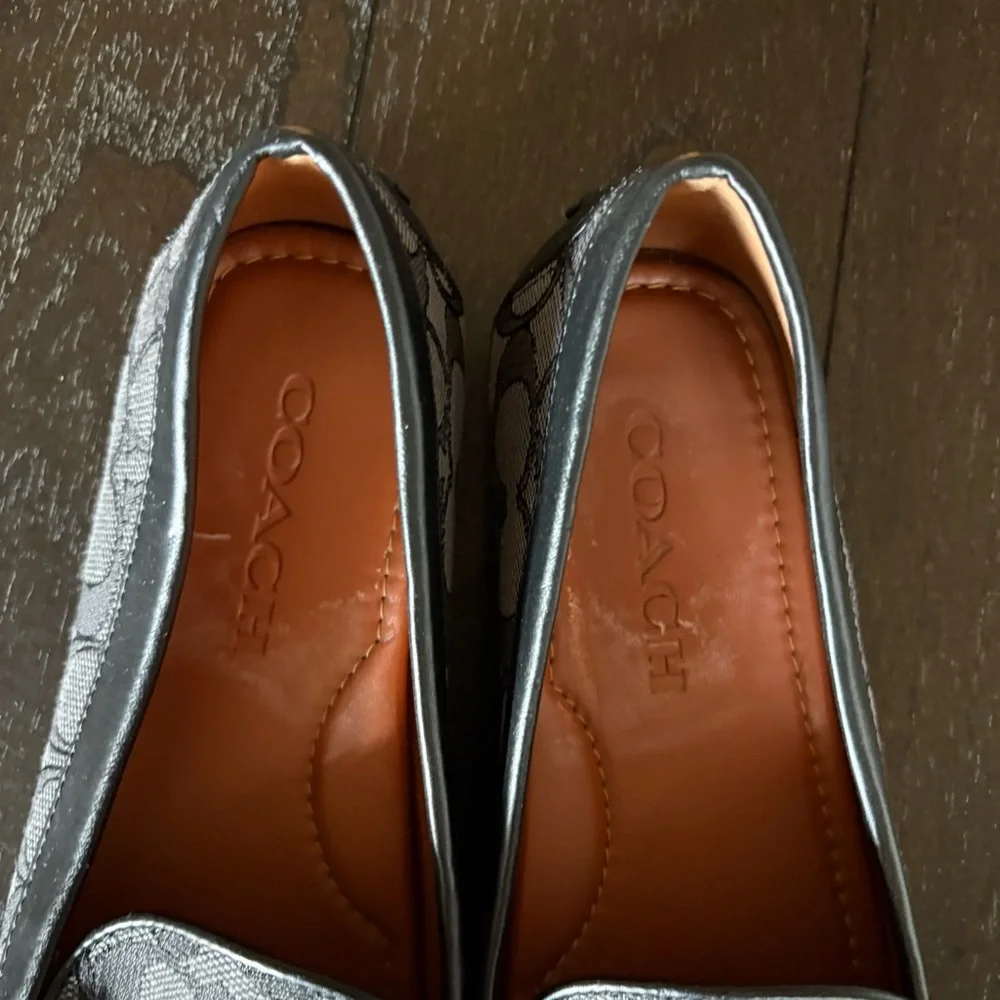 Coach Women’s Canvas Signature Gable Loafers Driving Old Money Size 6.5 Classic - Picture 5 of 12